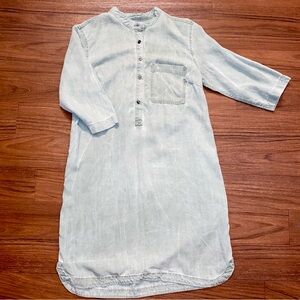 Old Navy Chambray Style 3/4 Sleeve Dress Size Small